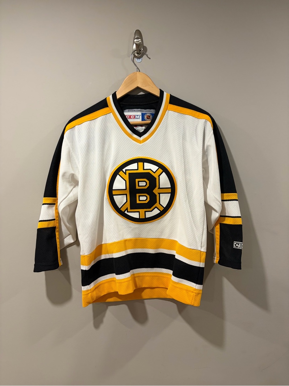 90’s Vintage Boston Bruins CCM NHL Youth L/XL Hockey Jersey - Rare